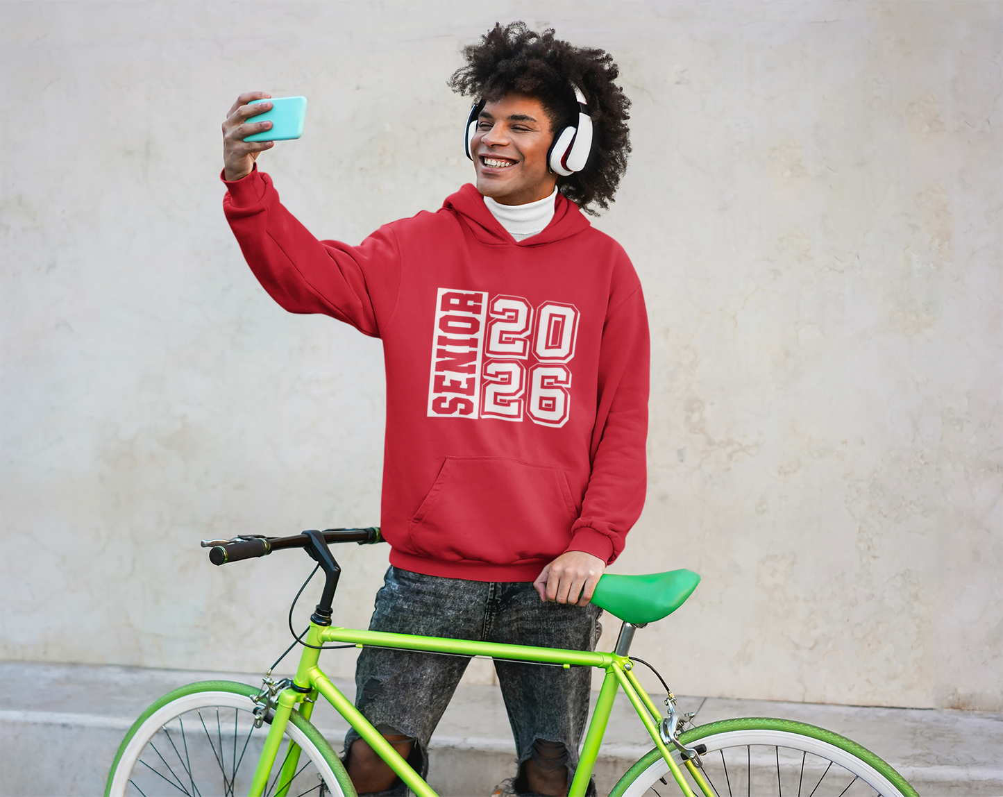 Senior 2026 Graduation Hoodie – White Design