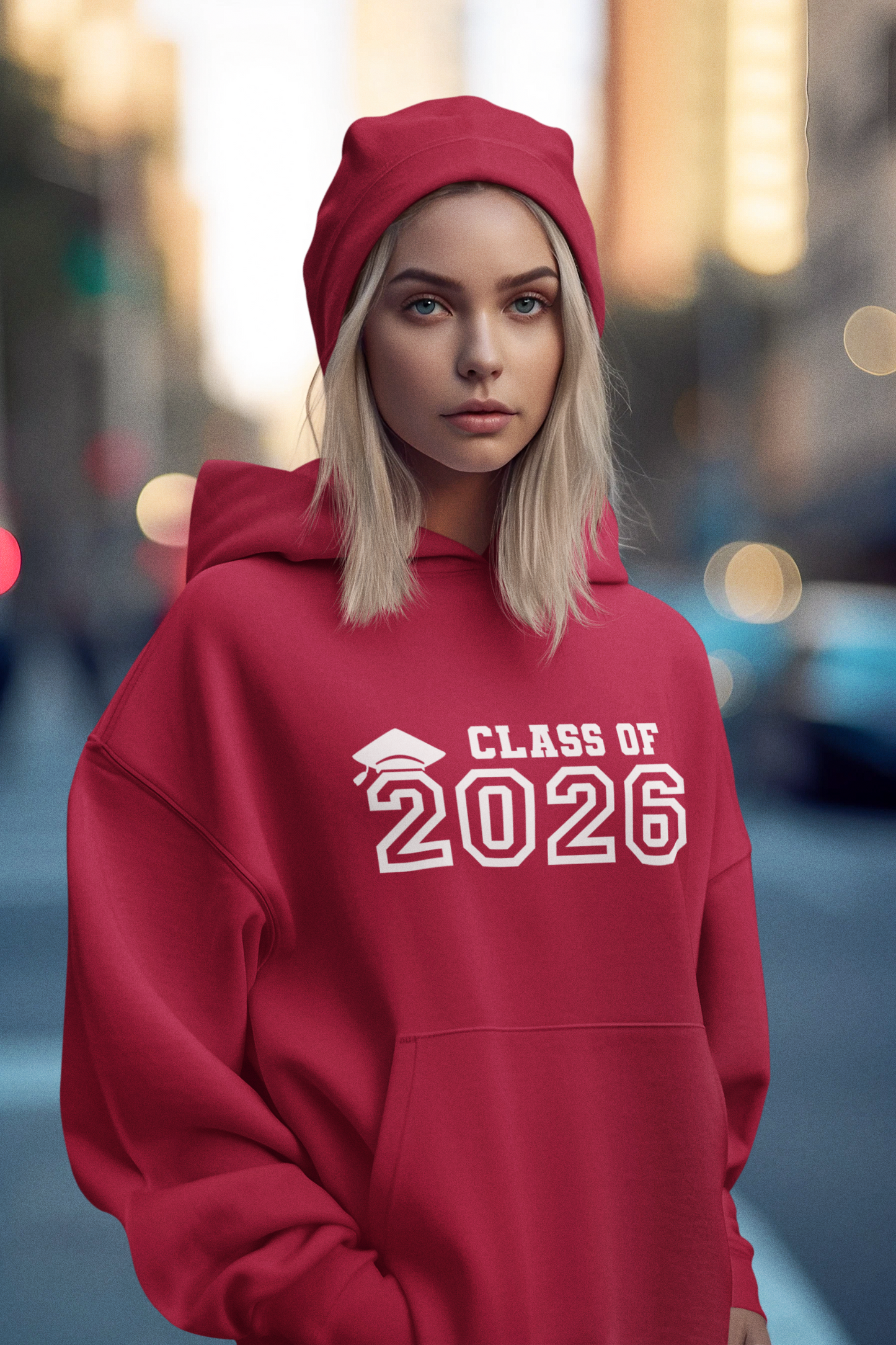 Class of 2026 Graduation Hoodie – White
