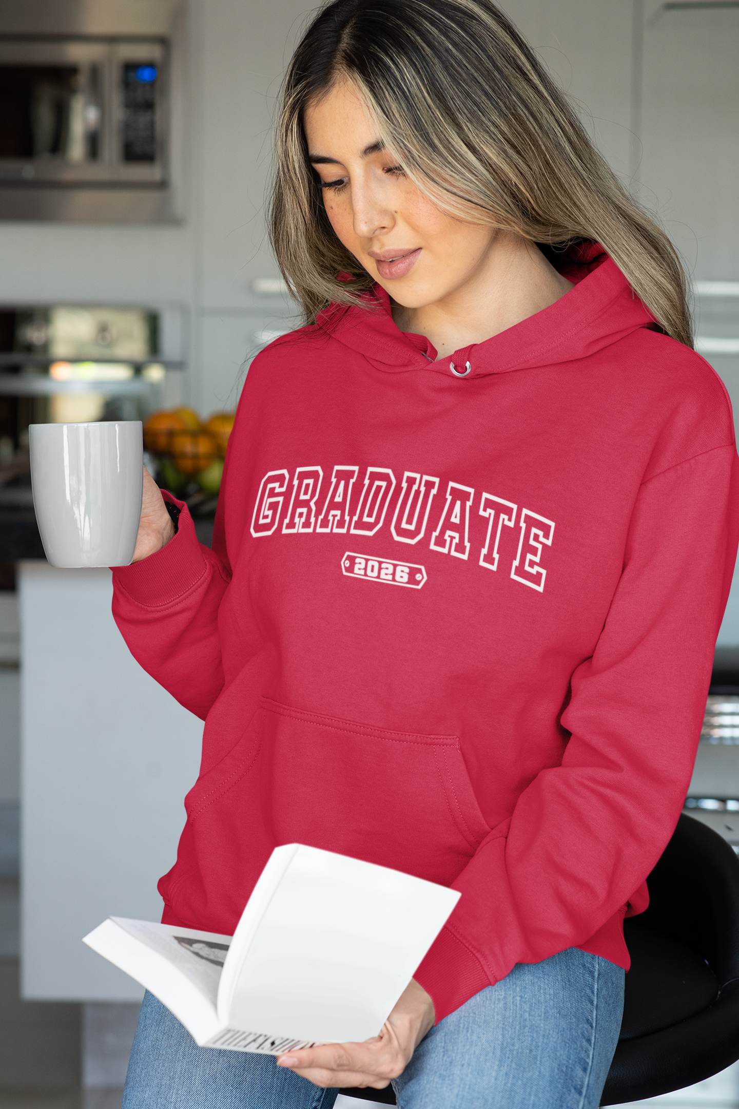 Graduate 2026 Hoodie – White Design