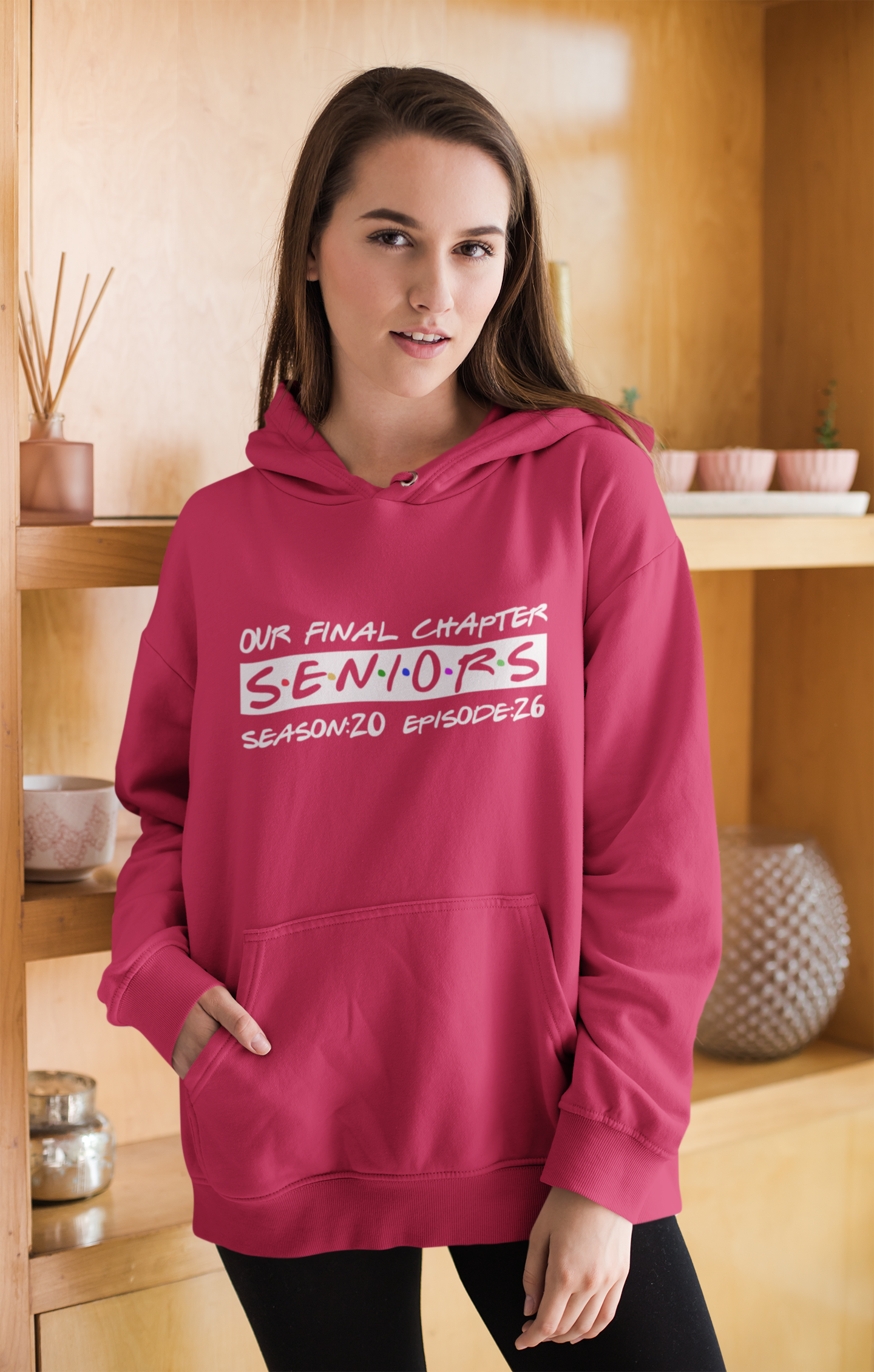 Final Chapter: Senior 2026 Graduation Hoodie – White Design