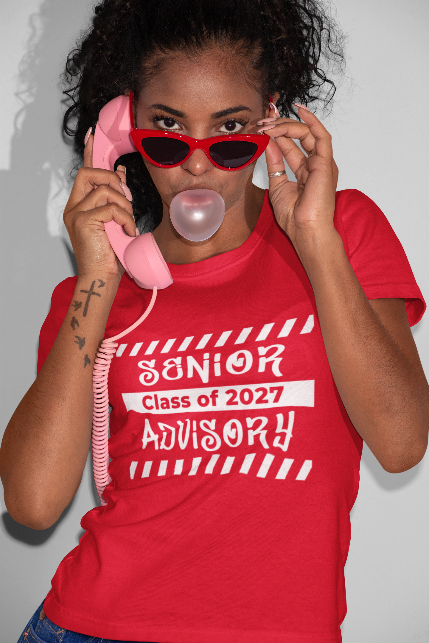 Senior Advisory Class of 2027 T-Shirt – White Graphic