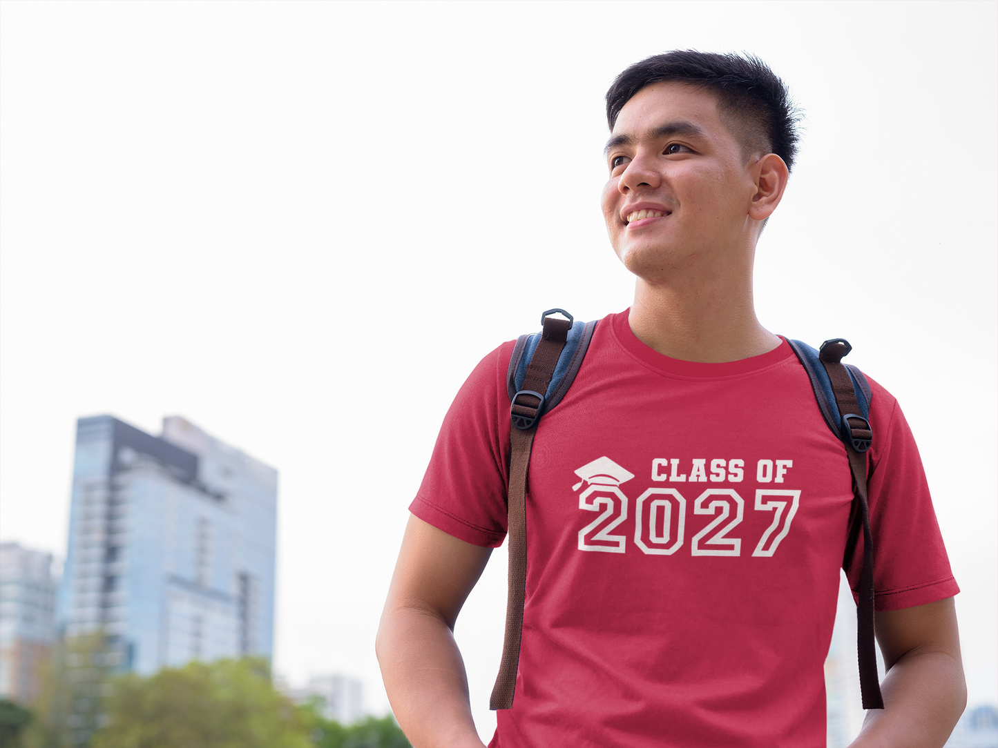 Class of 2027 Graduation T-Shirt – White Graphic
