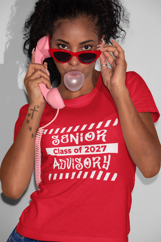 Senior Advisory Class of 2027 T-Shirt – White Graphic