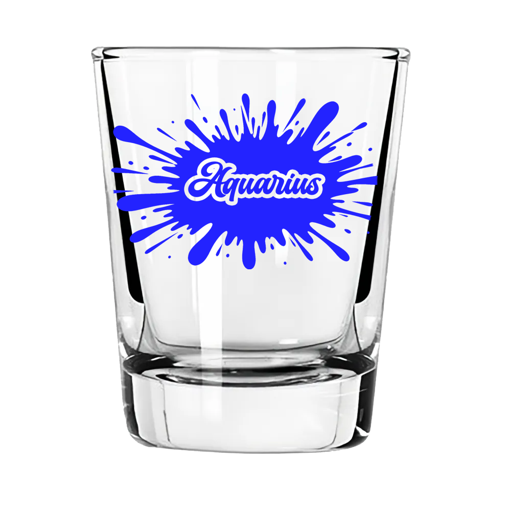 Aquarius Zodiac Shot Glass | Ahead of the Trend. Always Has Been.