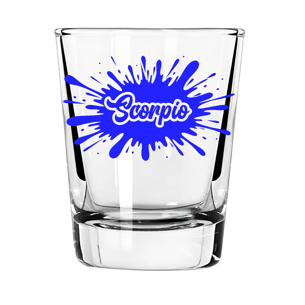 Scorpio Zodiac Shot Glass | Intense. Intentional. Unforgettable.