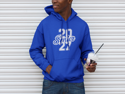 Class of 2027 Success Graduation Hoodie – White Graphic
