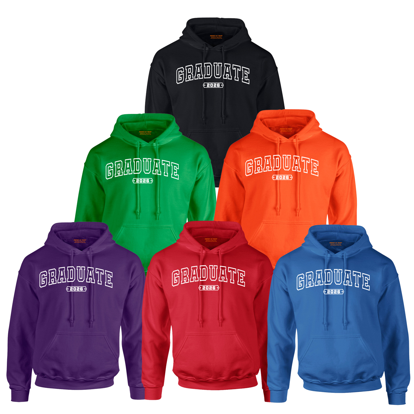 Graduate 2026 Hoodie – White Design