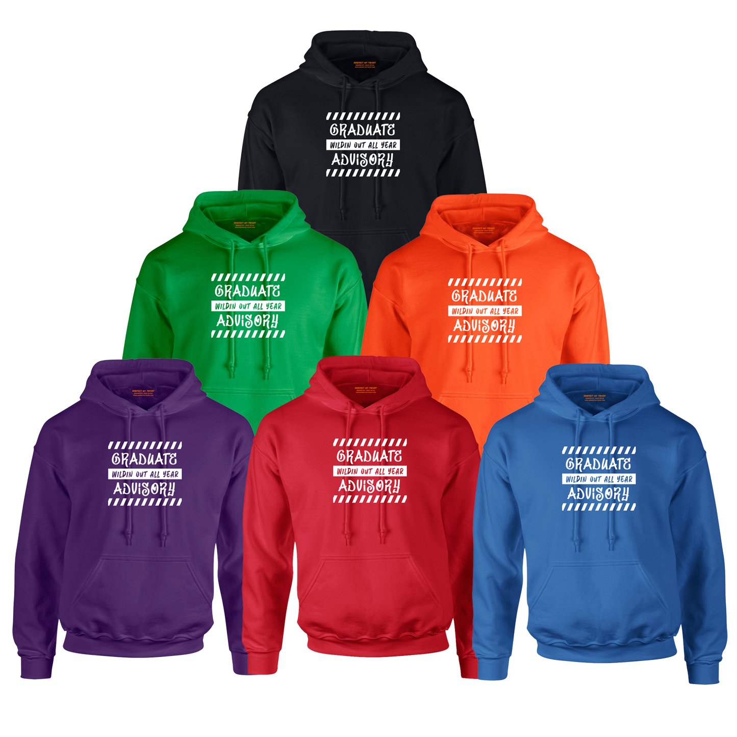 Graduate Advisory Wildin Out All Year 2026 Hoodie – White Design