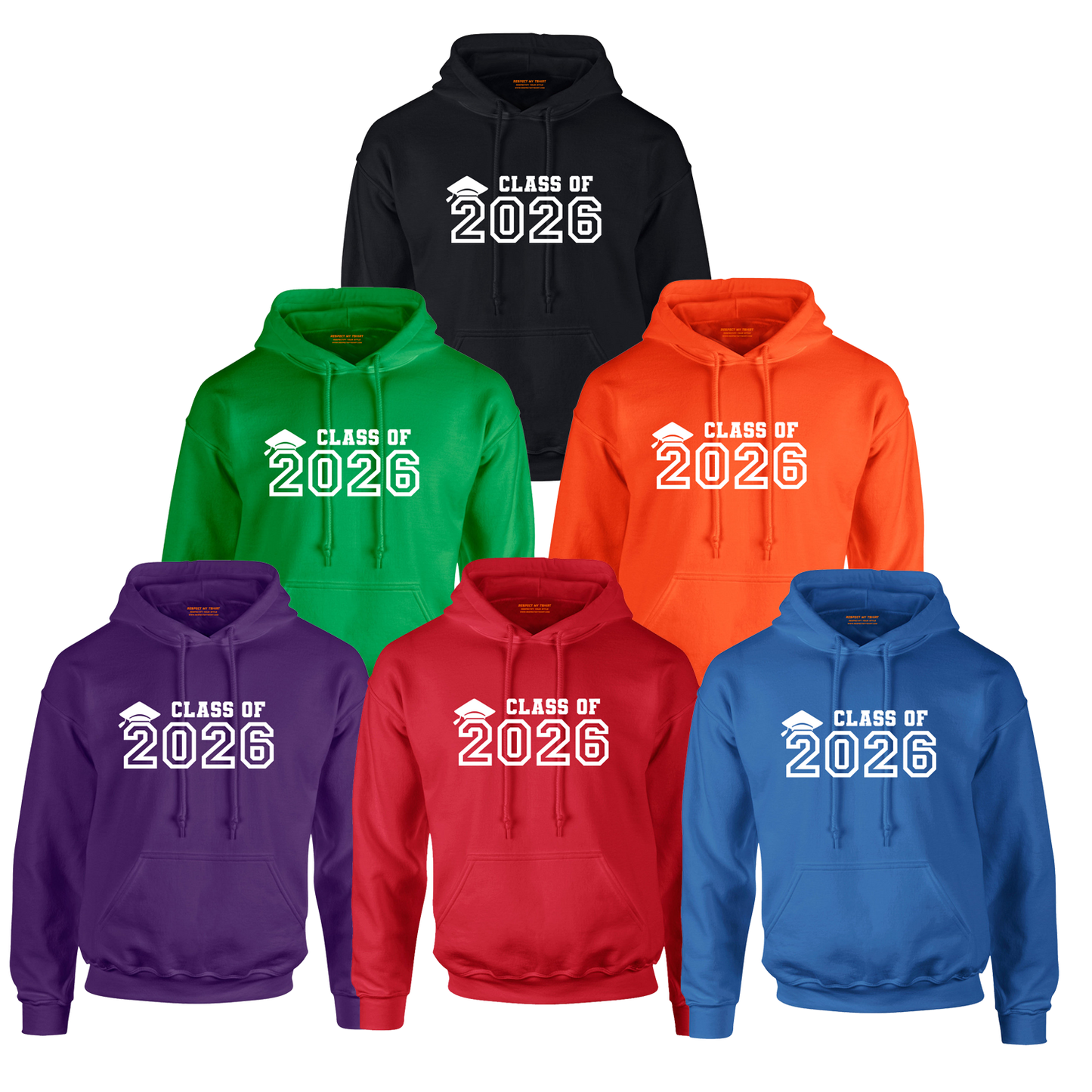 Class of 2026 Graduation Hoodie – White