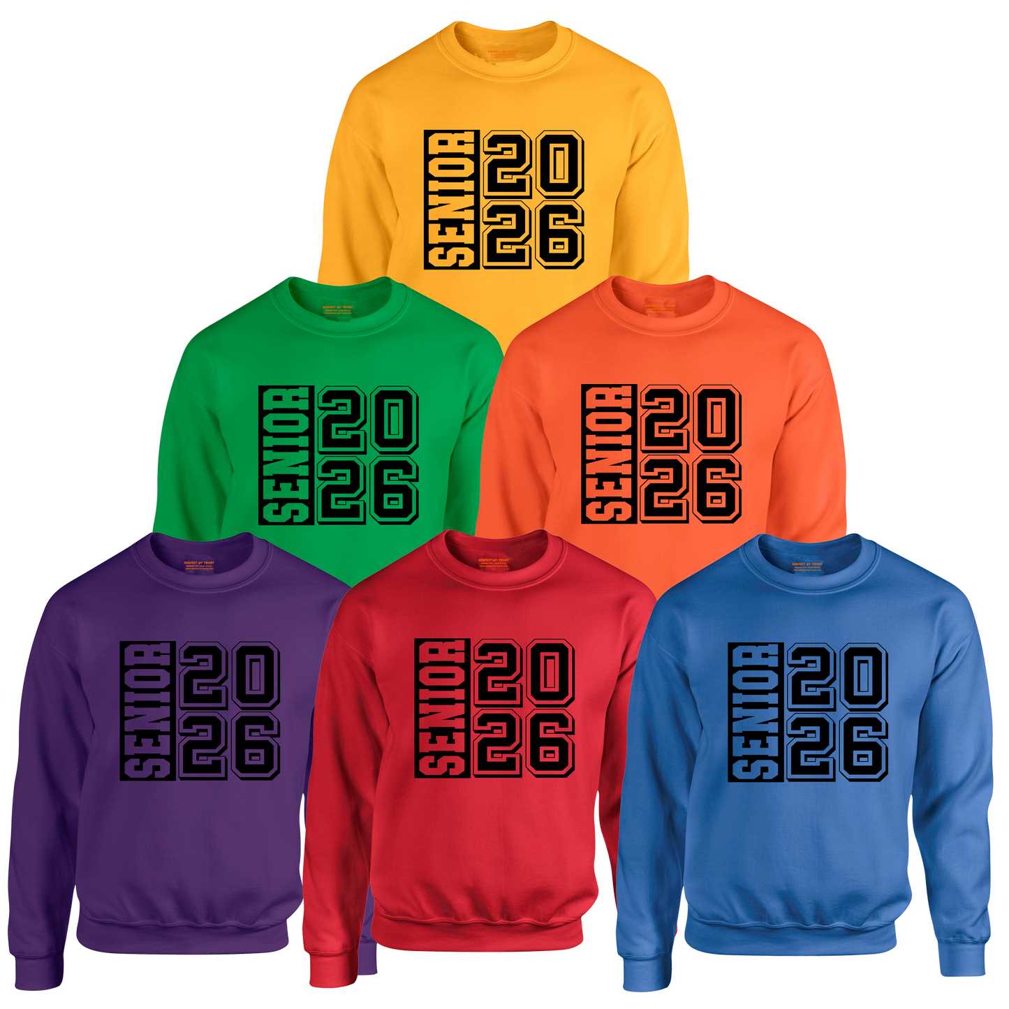 Senior2026 Graduation Sweatshirt, Black Design image 6