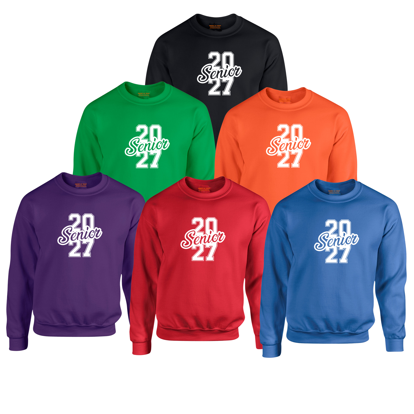 Class of 2027 Success Graduation Sweatshirt– White Graphic