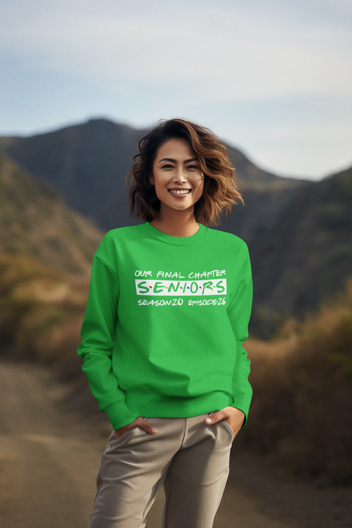 Final Chapter: Senior 2026 Sweatshirt, White Design image 3