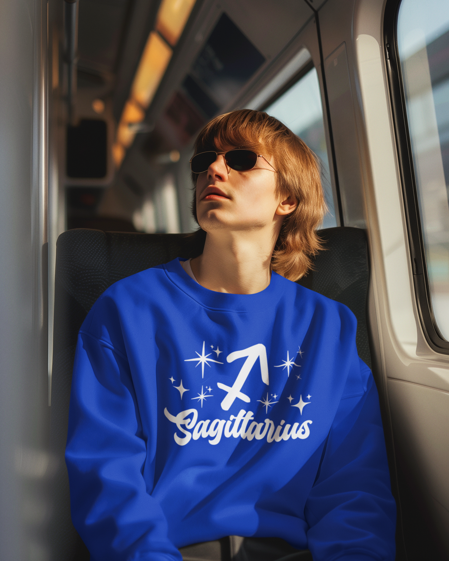 Sagittarius - Adventurous and Free-Spirited Sweatshirt, White Design image 0