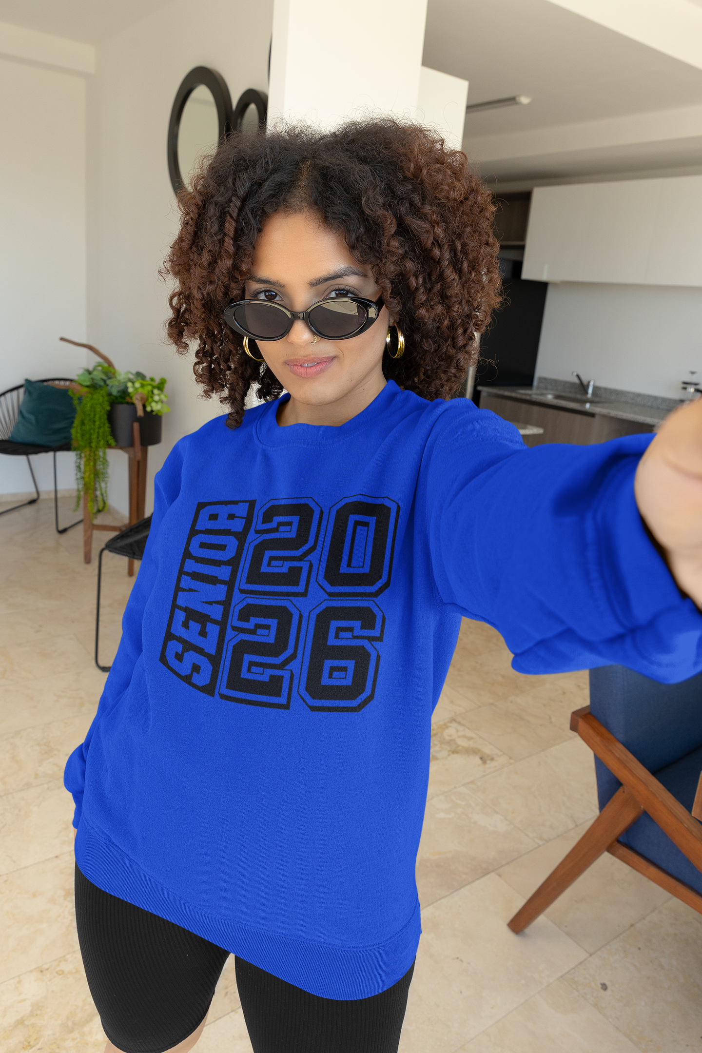 Senior2026 Graduation Sweatshirt, Black Design image 5