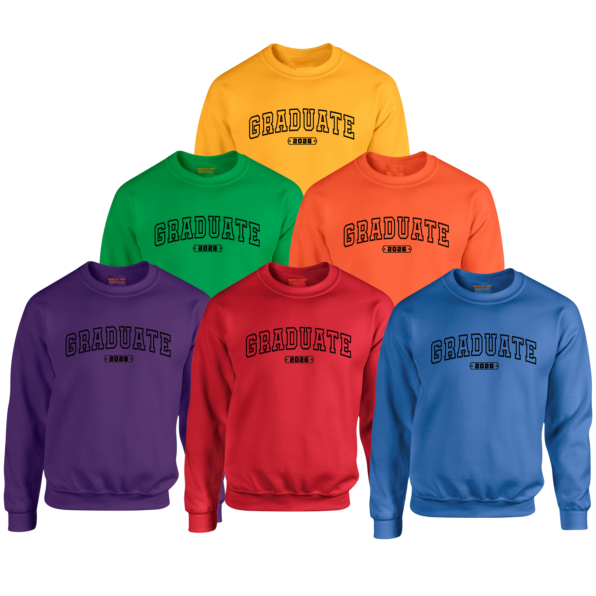 GRADUATE 2026 Sweatshirt, Black Design image 6