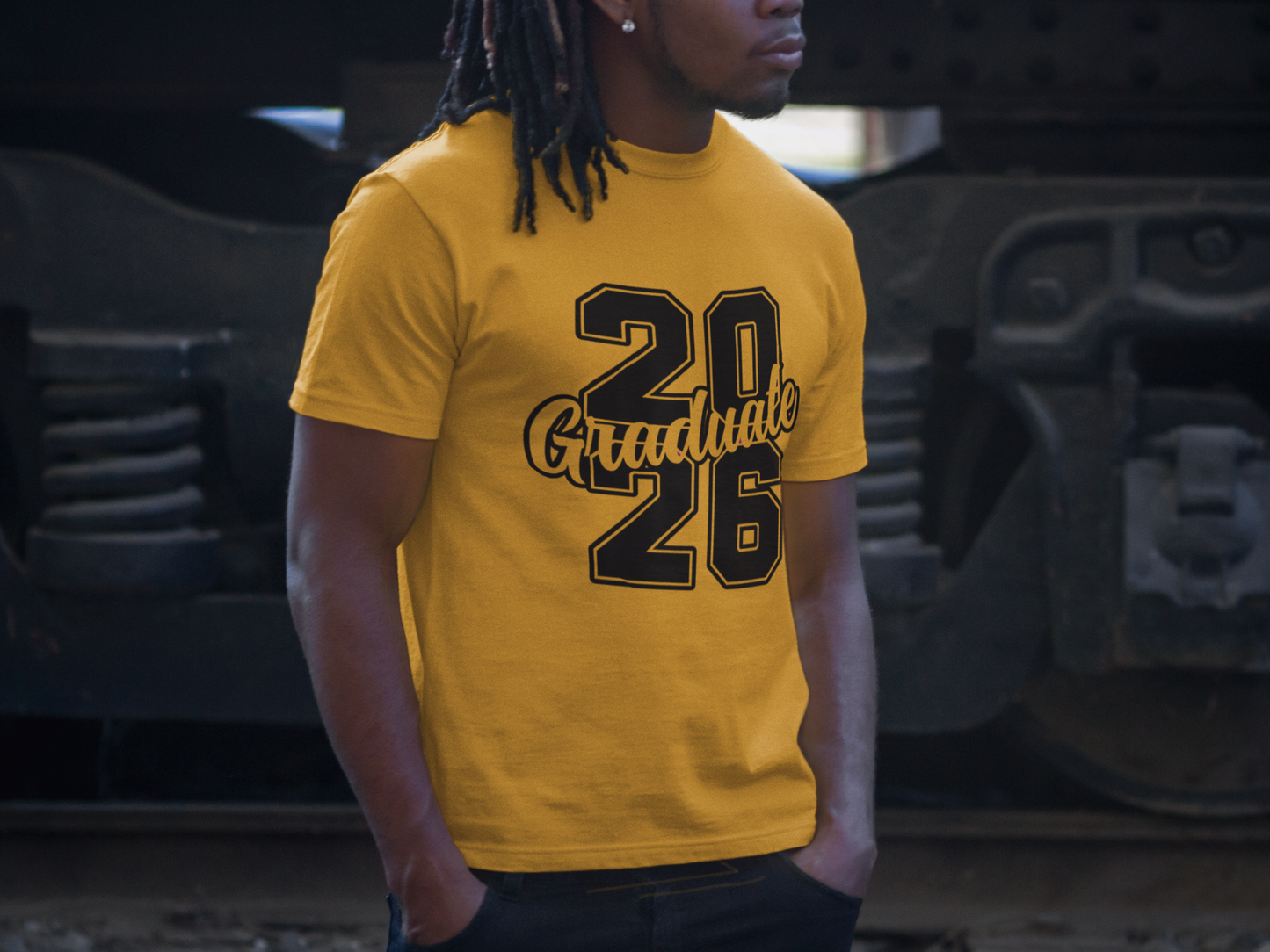20Graduate26 Black Design Graduation Tshirt image 5