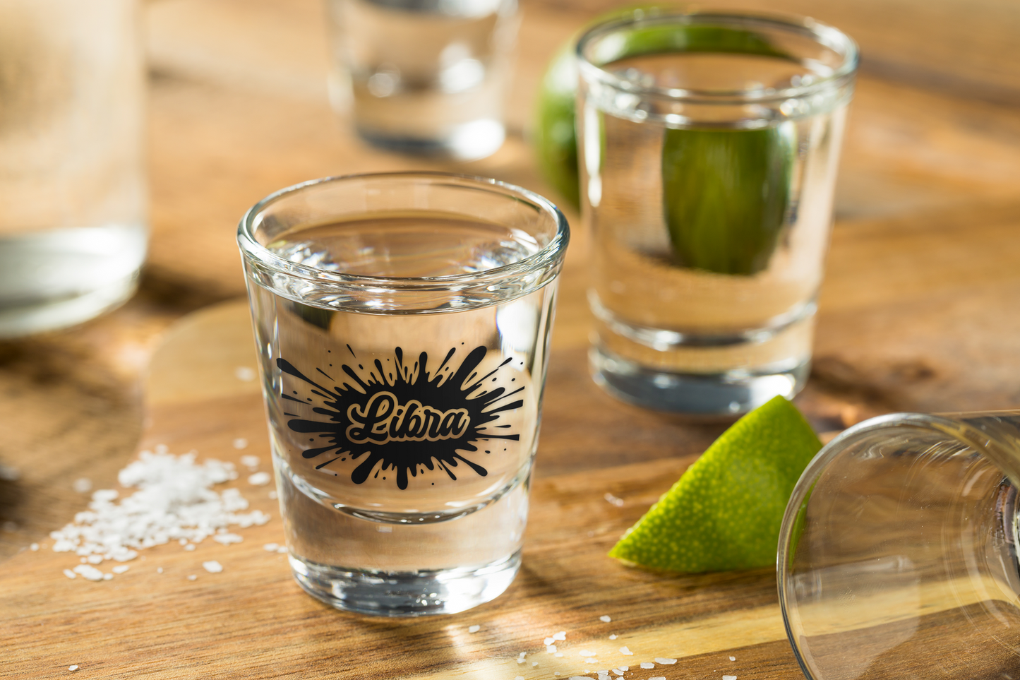 Libra Zodiac Shot Glass | Balanced. Beautiful. Always Down.