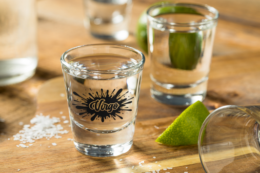 Virgo Zodiac Shot Glass | Precise Pour. Zero Tolerance for Mess.
