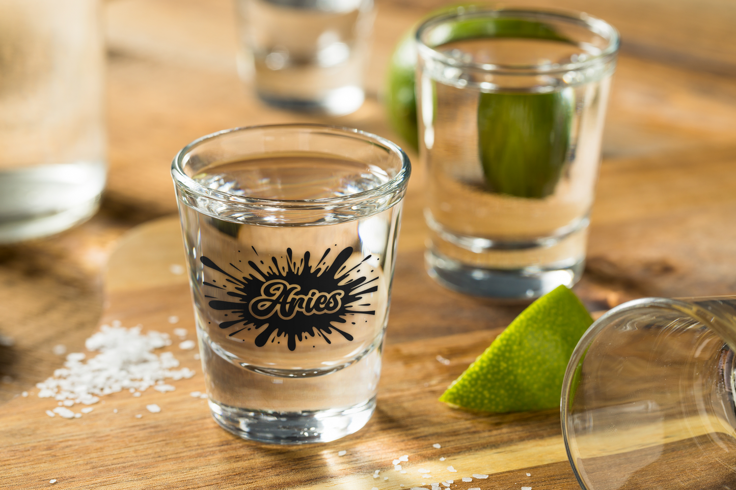 Aries Zodiac Shot Glass | First to the Party. Last to Apologize.