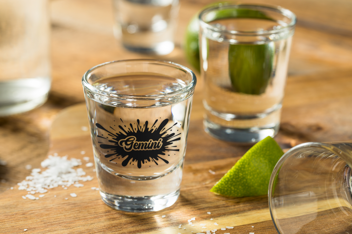 Gemini Zodiac Shot Glass | One Shot. Two Personalities.