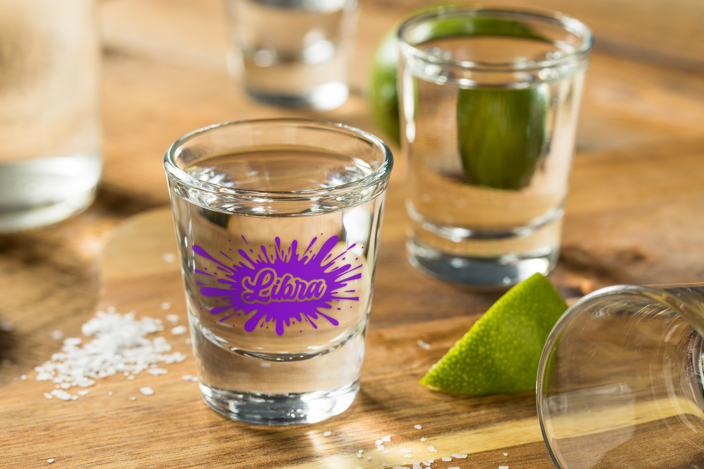 Libra Zodiac Shot Glass | Balanced. Beautiful. Always Down.