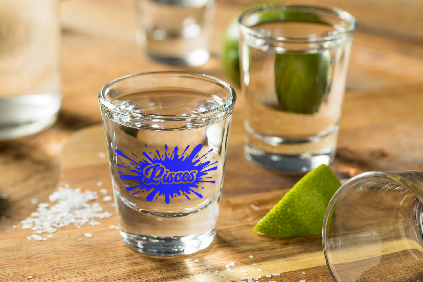 Pisces Zodiac Shot Glass | Dreamy. Deep. Down for Whatever.