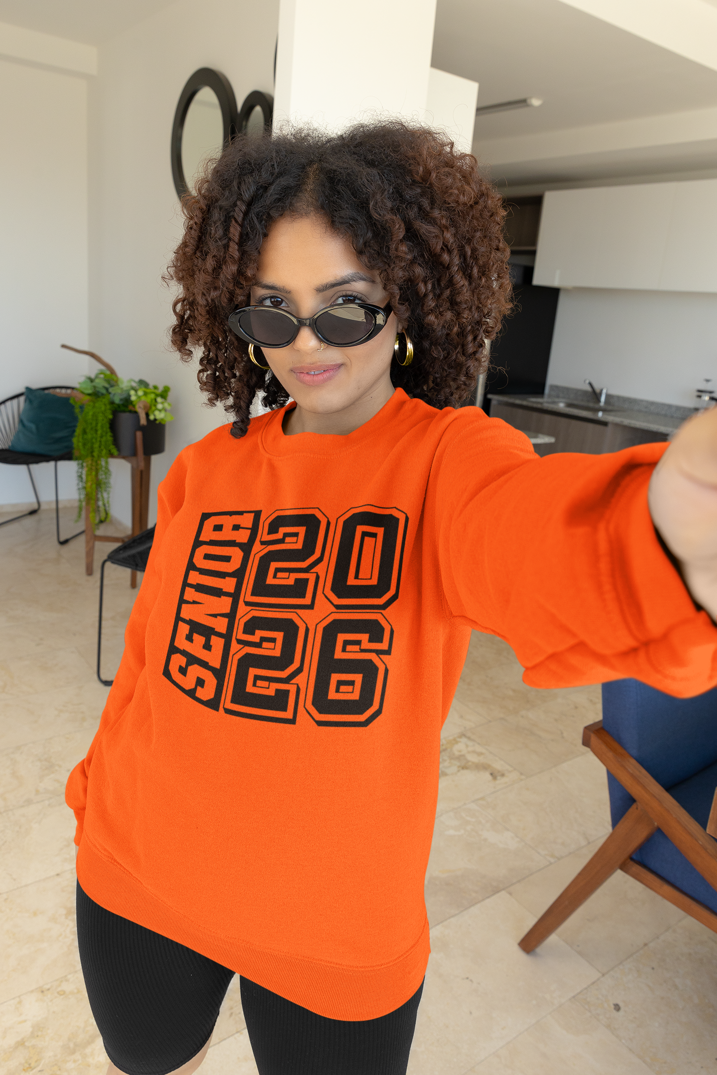 Senior2026 Graduation Sweatshirt, Black Design image 3