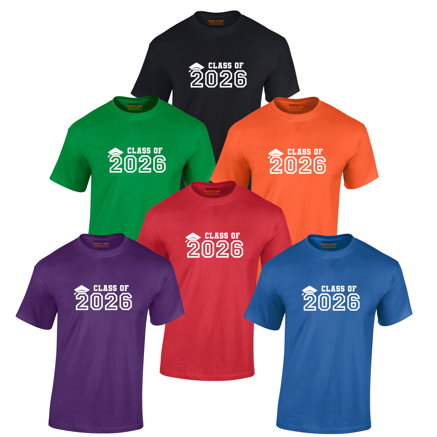 Class of 2026 White Design Tshirt image 6