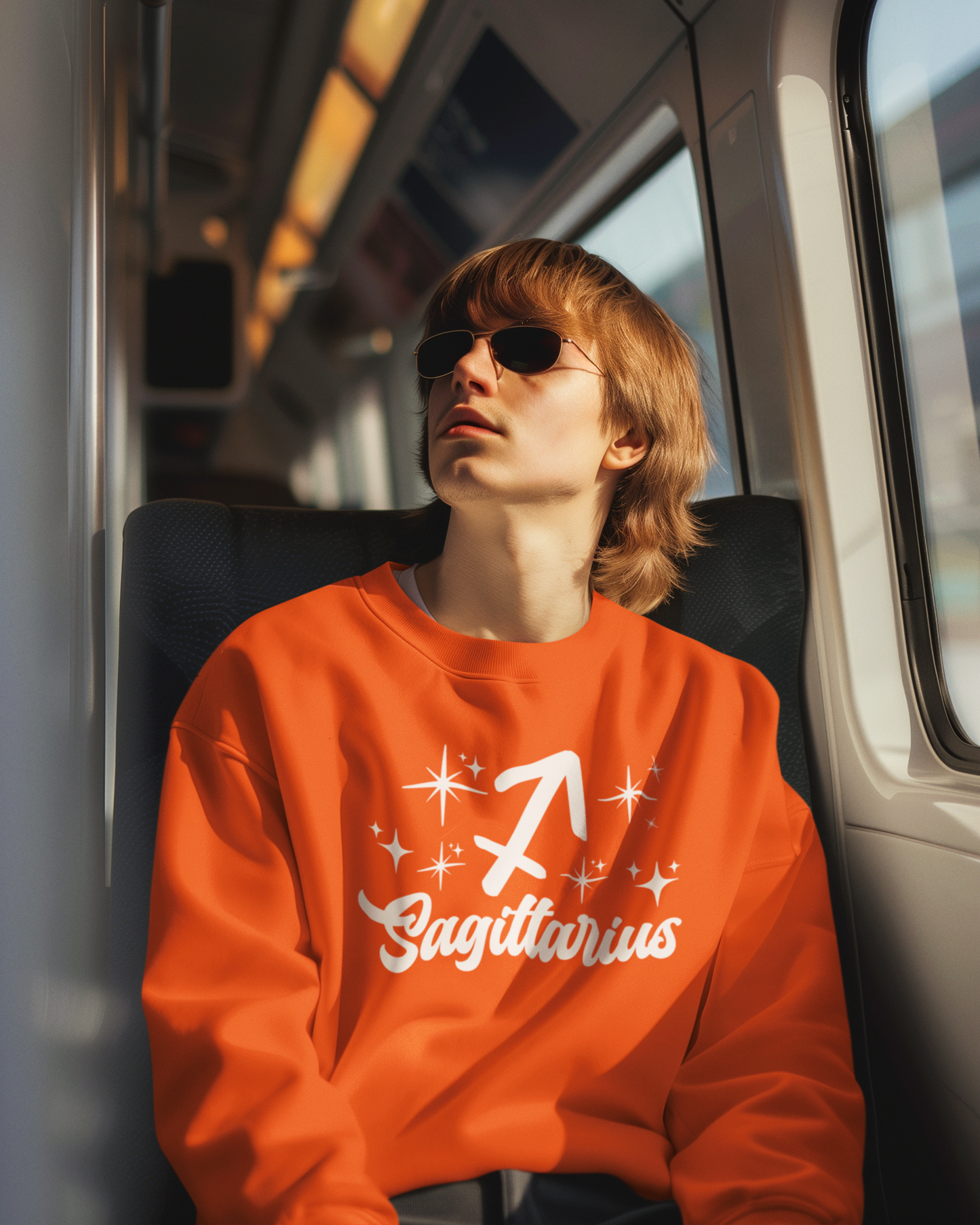 Sagittarius - Adventurous and Free-Spirited Sweatshirt, White Design image 5
