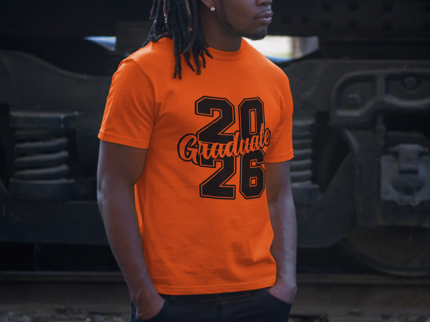 20Graduate26 Black Design Graduation Tshirt image 3