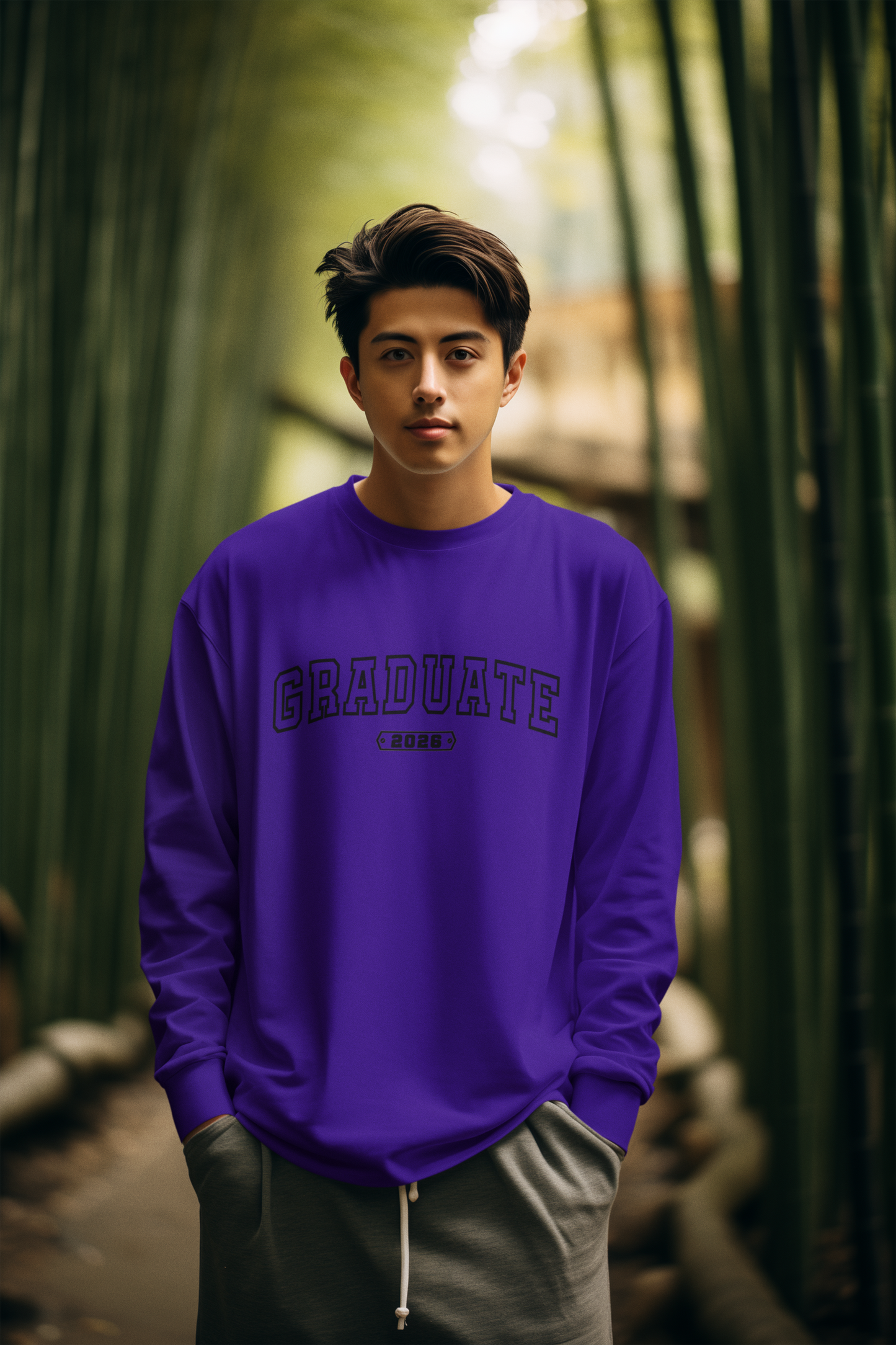 GRADUATE 2026 Sweatshirt, Black Design image 1