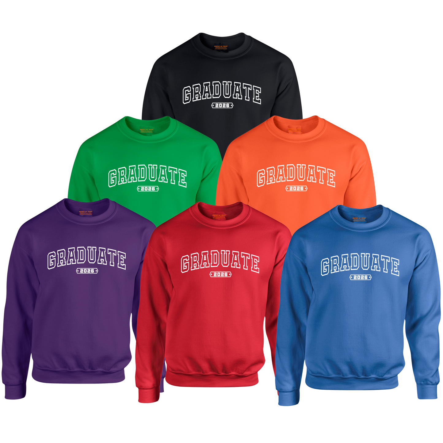 GRADUATE 2026 Sweatshirt, White Design image 6