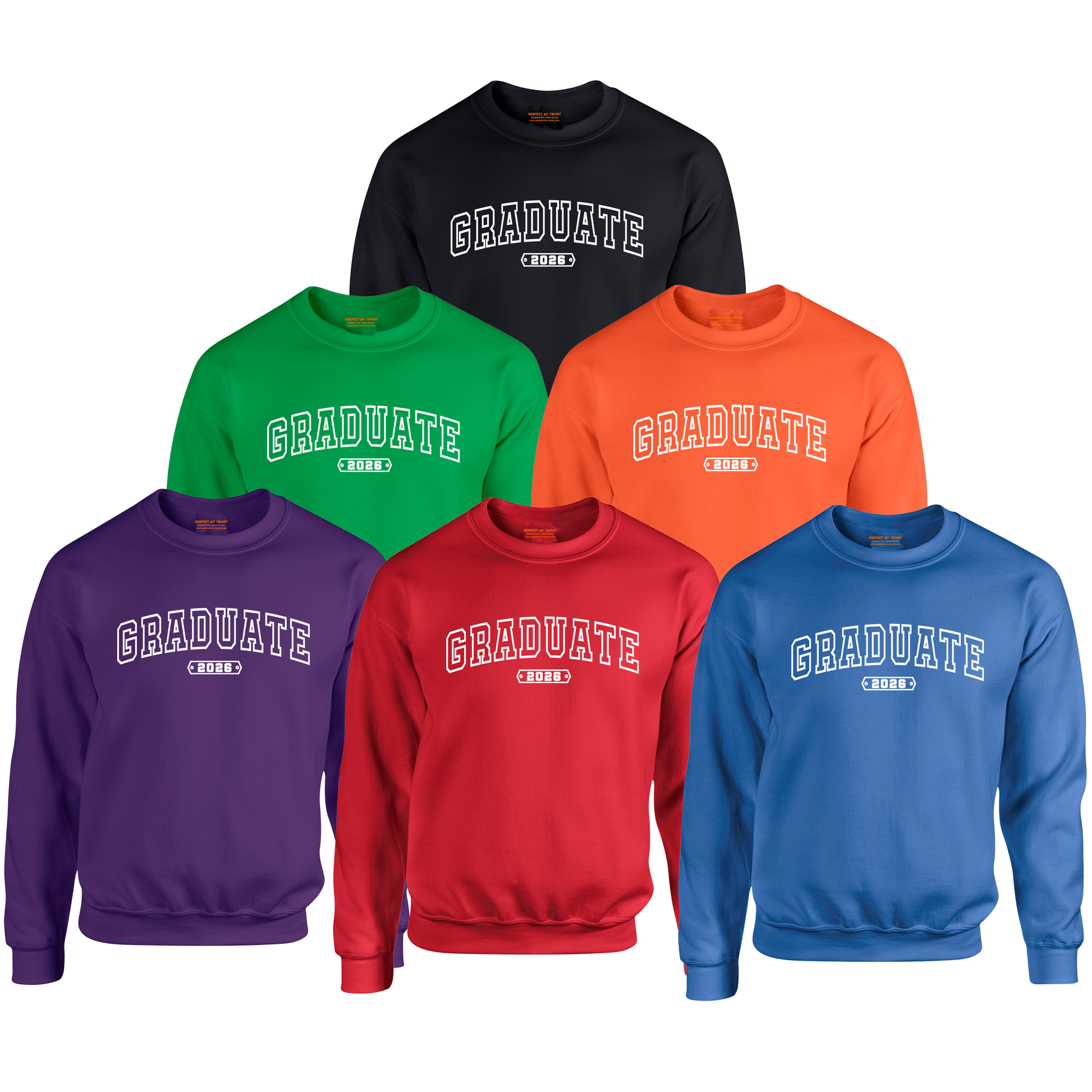 GRADUATE 2026 Sweatshirt, White Design image 6