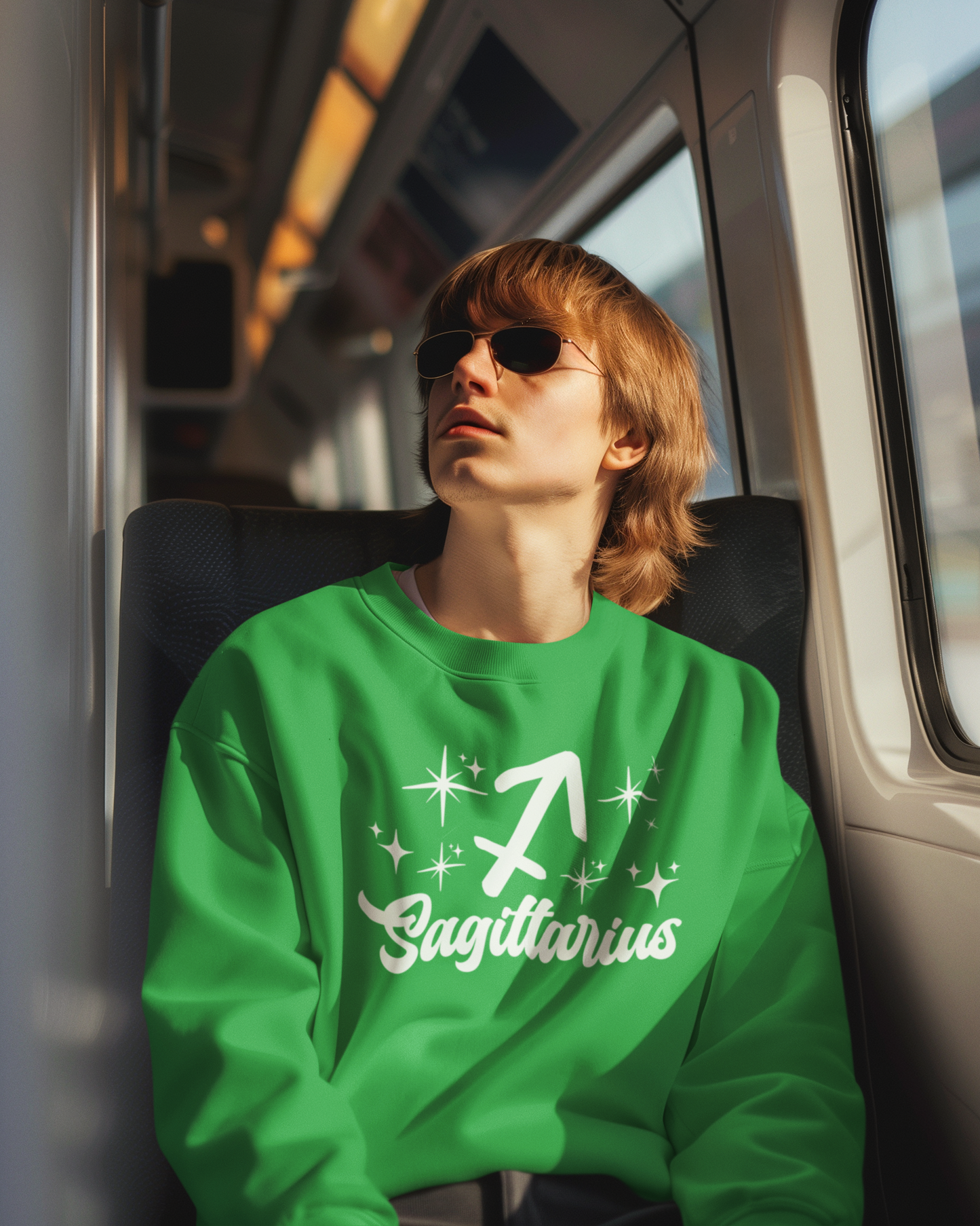 Sagittarius - Adventurous and Free-Spirited Sweatshirt, White Design image 3