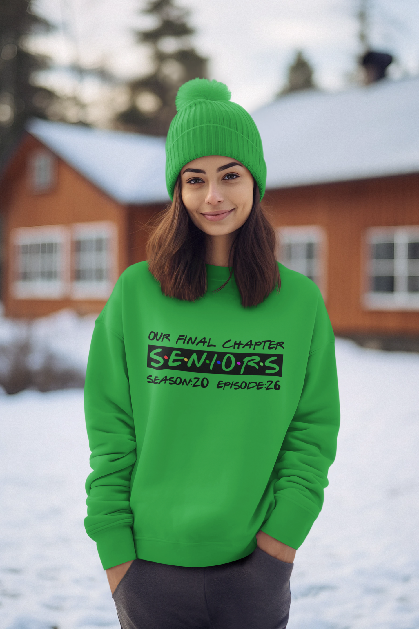 Final Chapter: Senior 2026 Sweatshirt, Black Design image 4