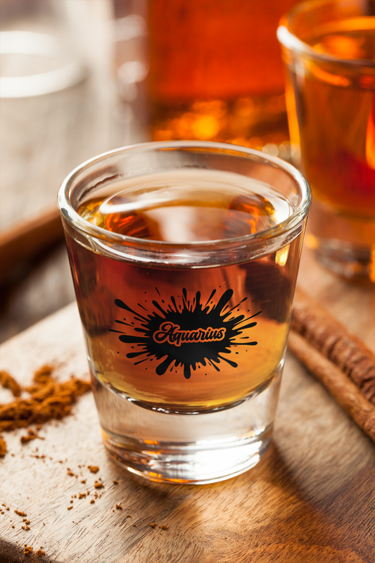 Aquarius Zodiac Shot Glass | Ahead of the Trend. Always Has Been.