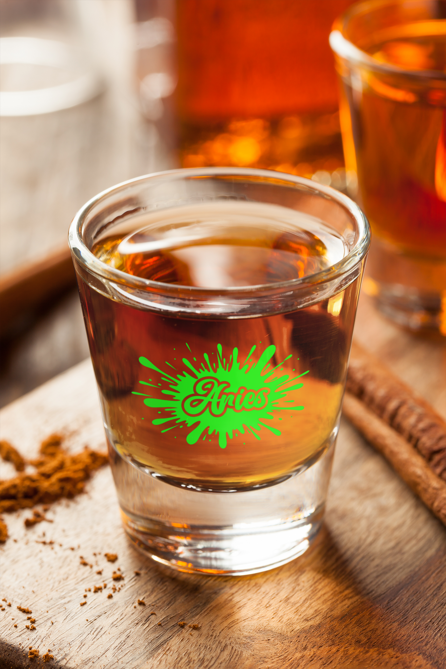 Aries Zodiac Shot Glass | First to the Party. Last to Apologize.