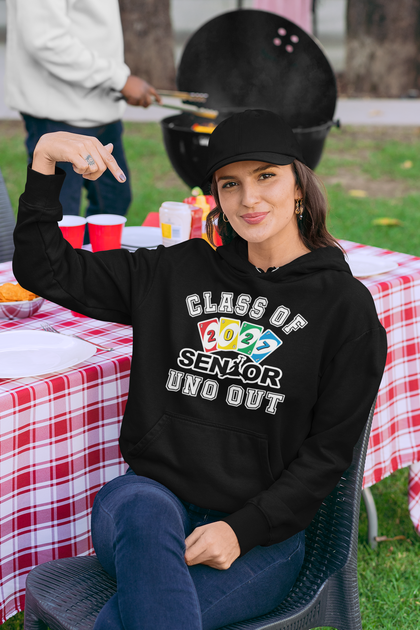 Uno Out: Class of 2027 Graduation Hoodie