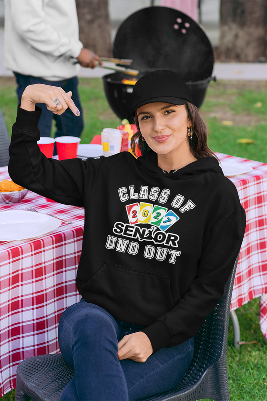 Uno Out: Class of 2027 Graduation Hoodie