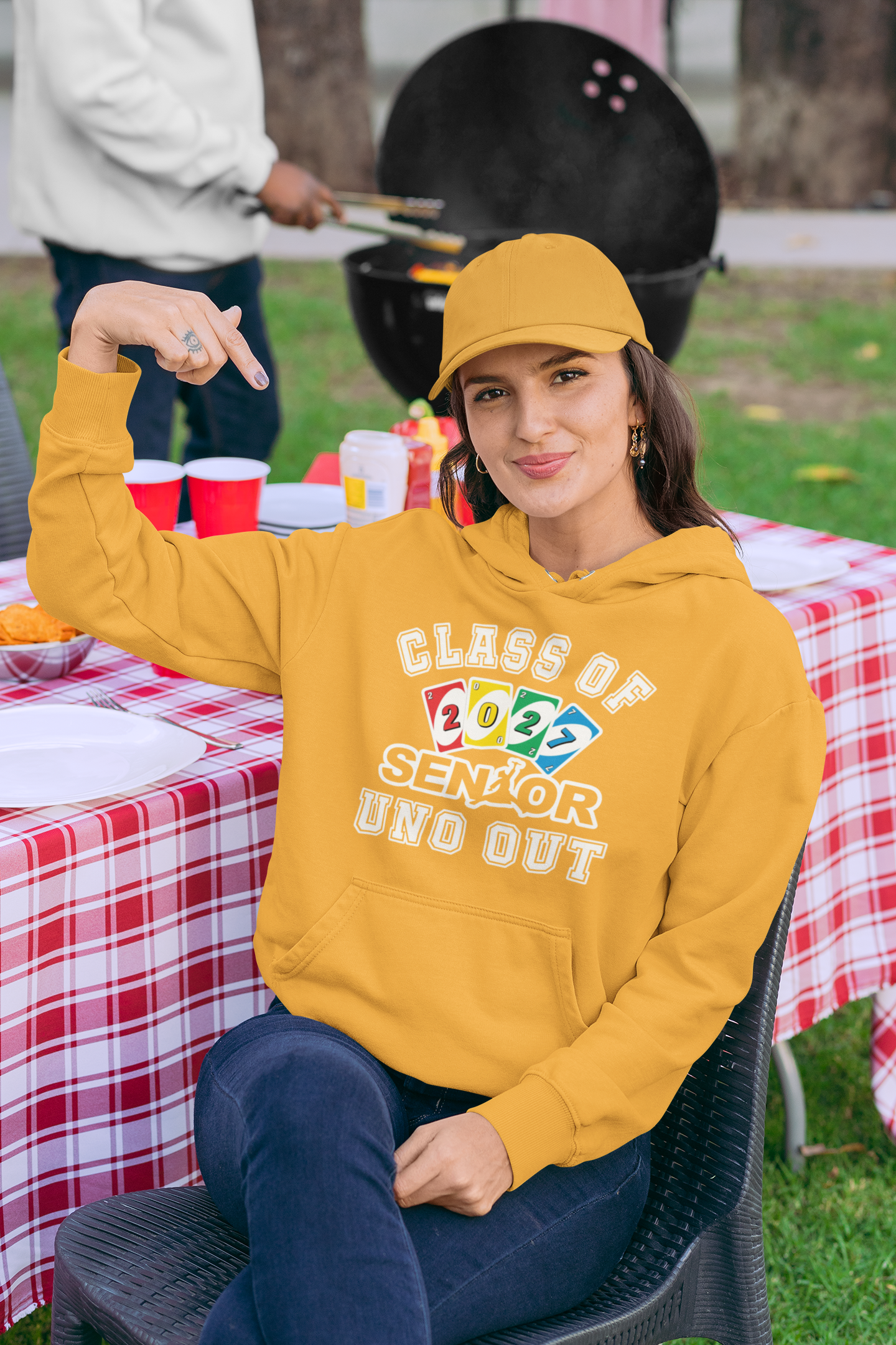 Uno Out: Class of 2027 Graduation Hoodie