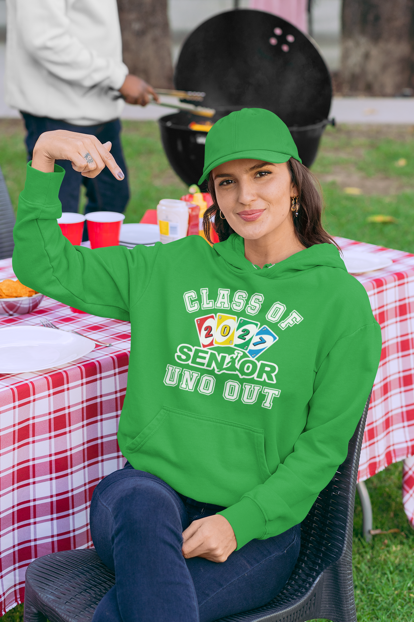 Uno Out: Class of 2027 Graduation Hoodie