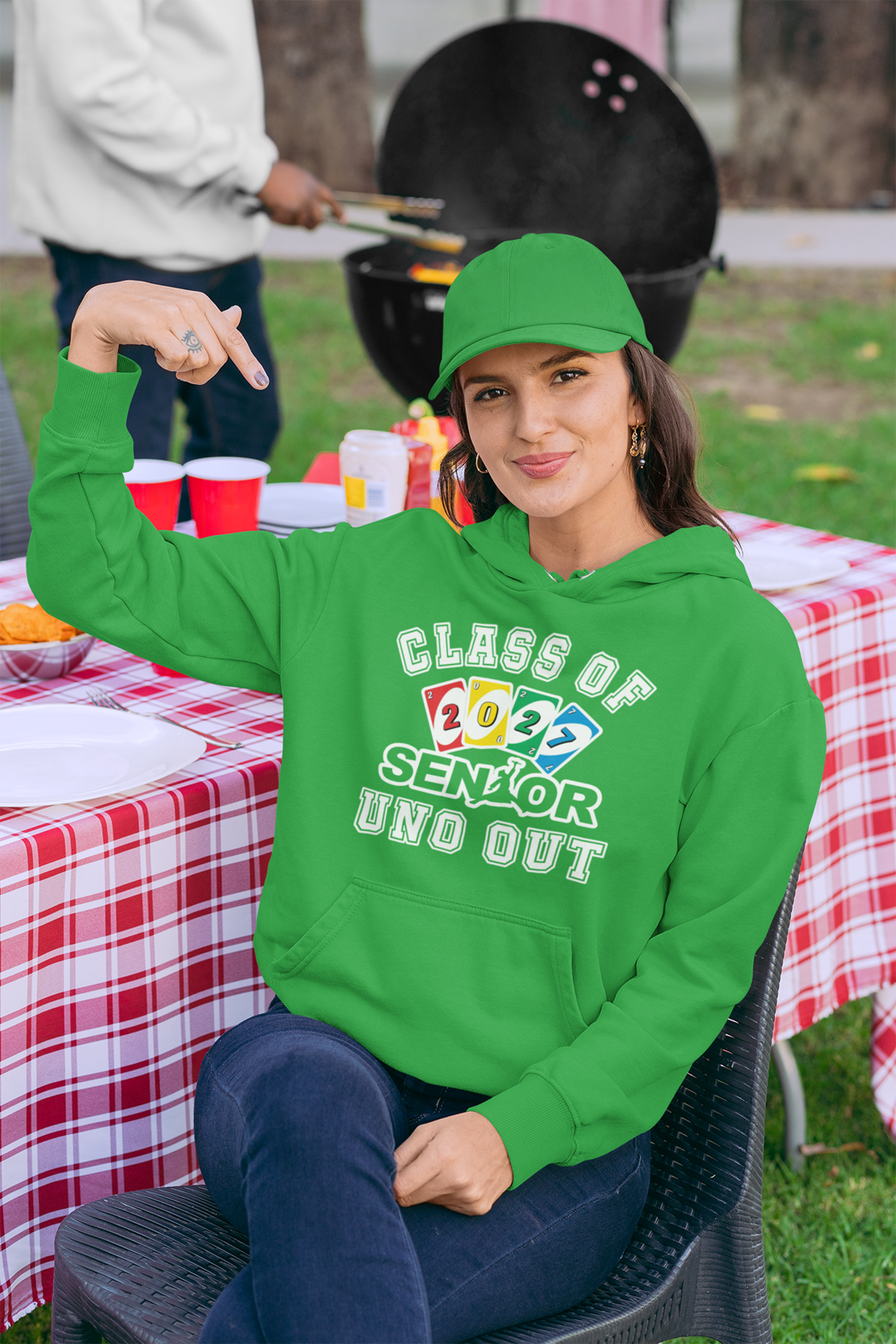 Uno Out: Class of 2027 Graduation Hoodie