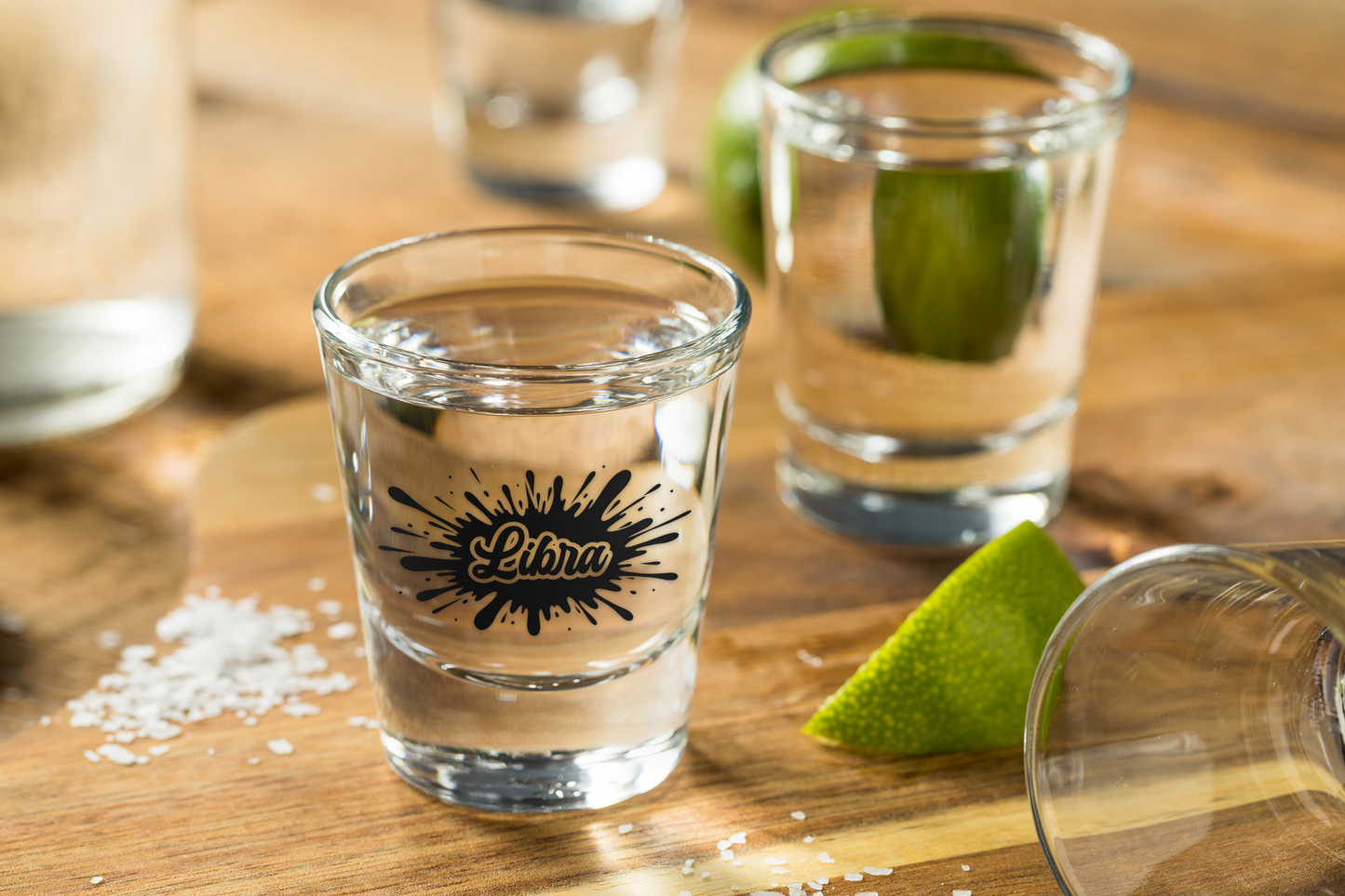 Libra Zodiac Shot Glass | Balanced. Beautiful. Always Down.