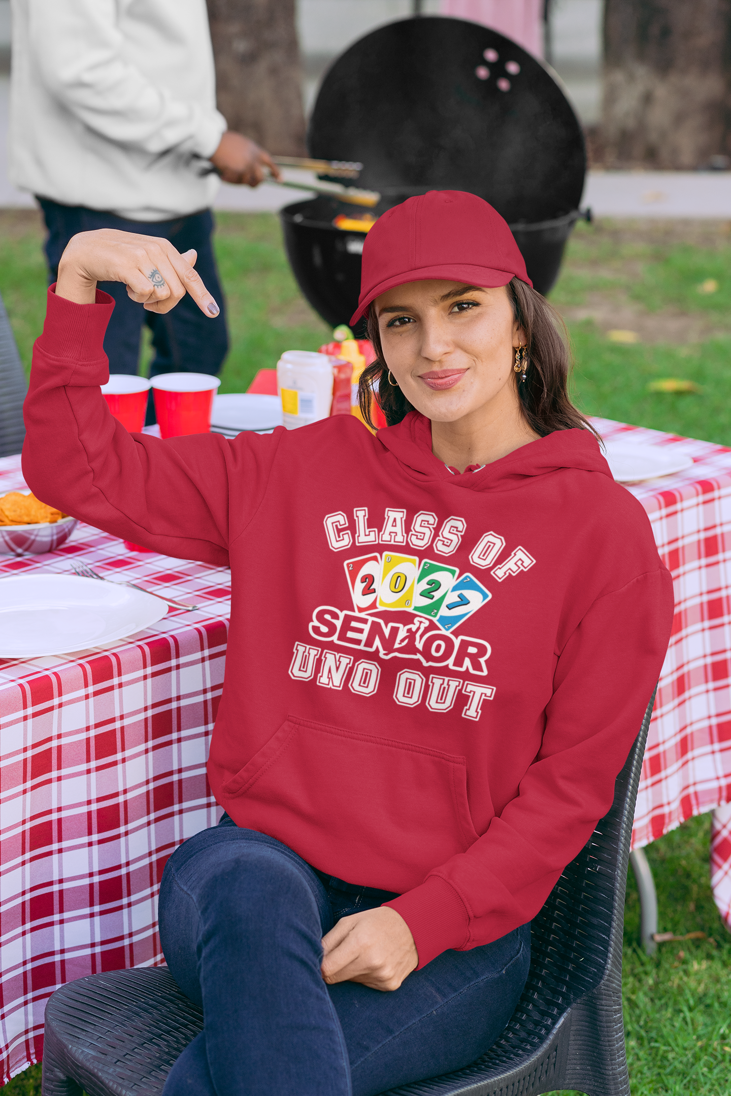 Uno Out: Class of 2027 Graduation Hoodie