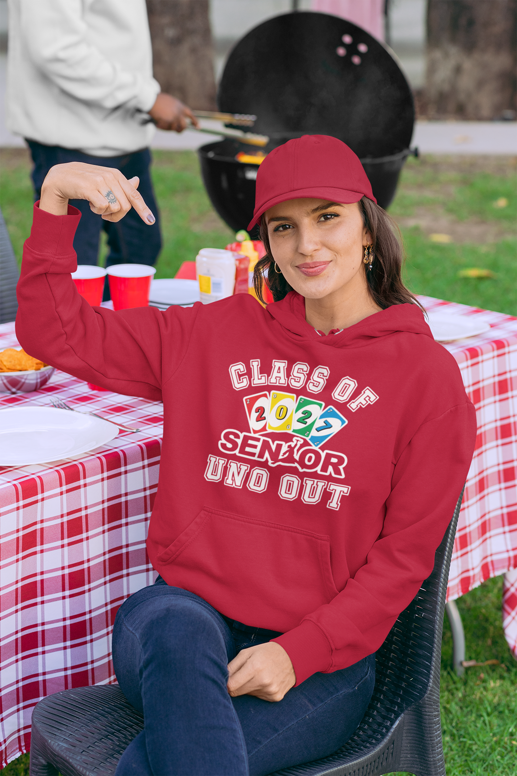 Uno Out: Class of 2027 Graduation Hoodie