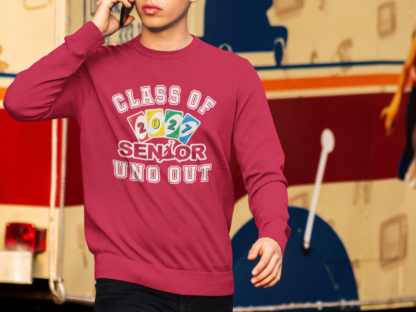 Uno Out: Class of 2027 Graduation Sweatshirt