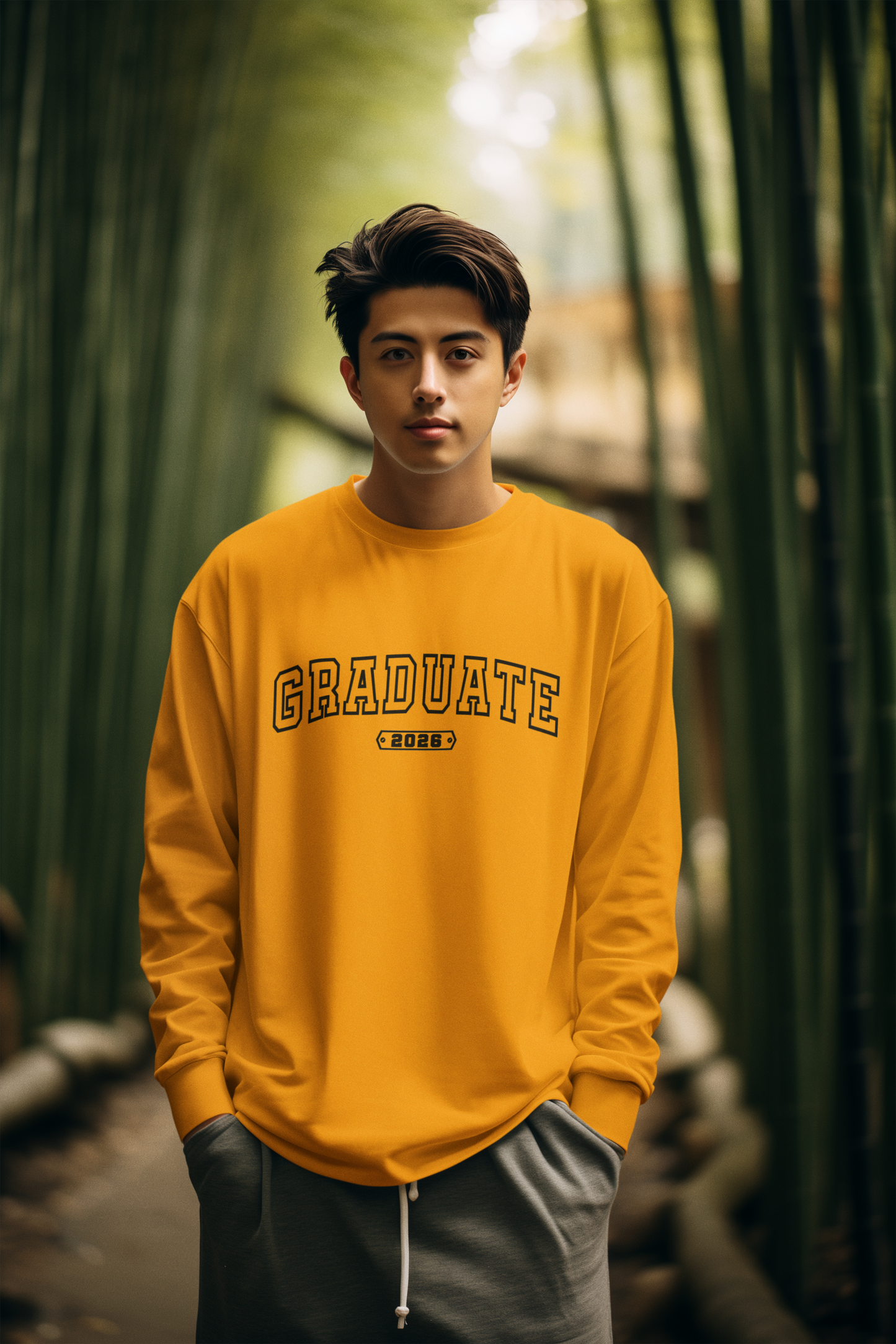 GRADUATE 2026 Sweatshirt, Black Design image 3