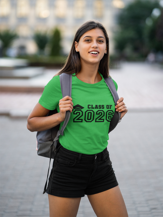 Class of 2026 Black Design Graduation Tshirt image 0