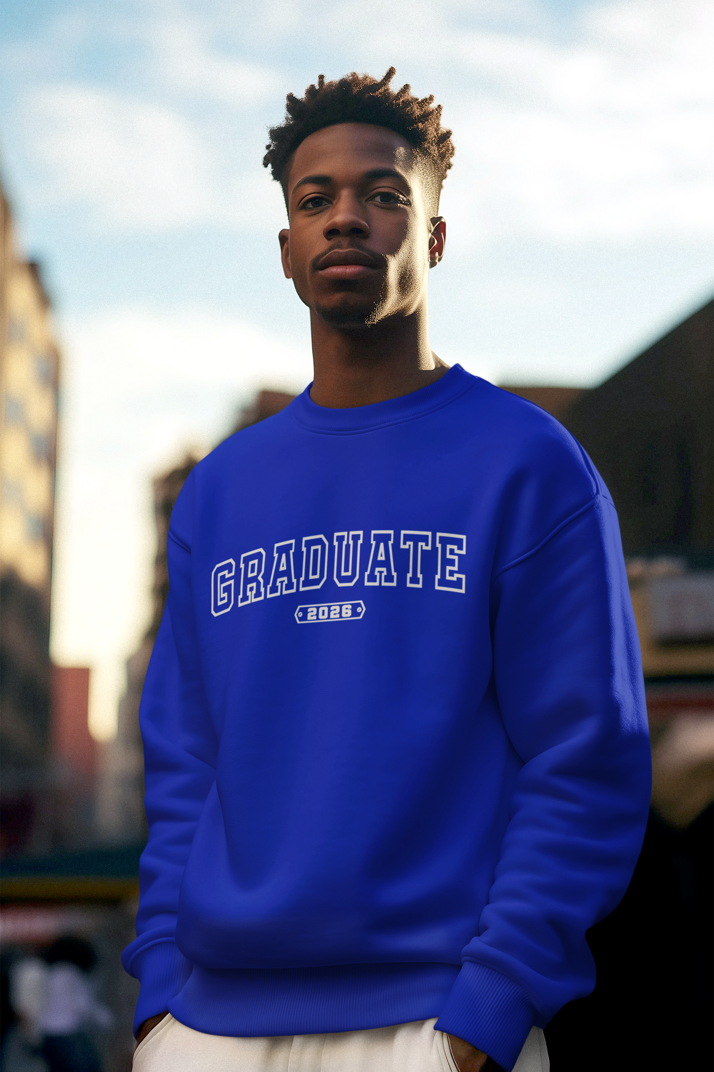 GRADUATE 2026 Sweatshirt, White Design image 2