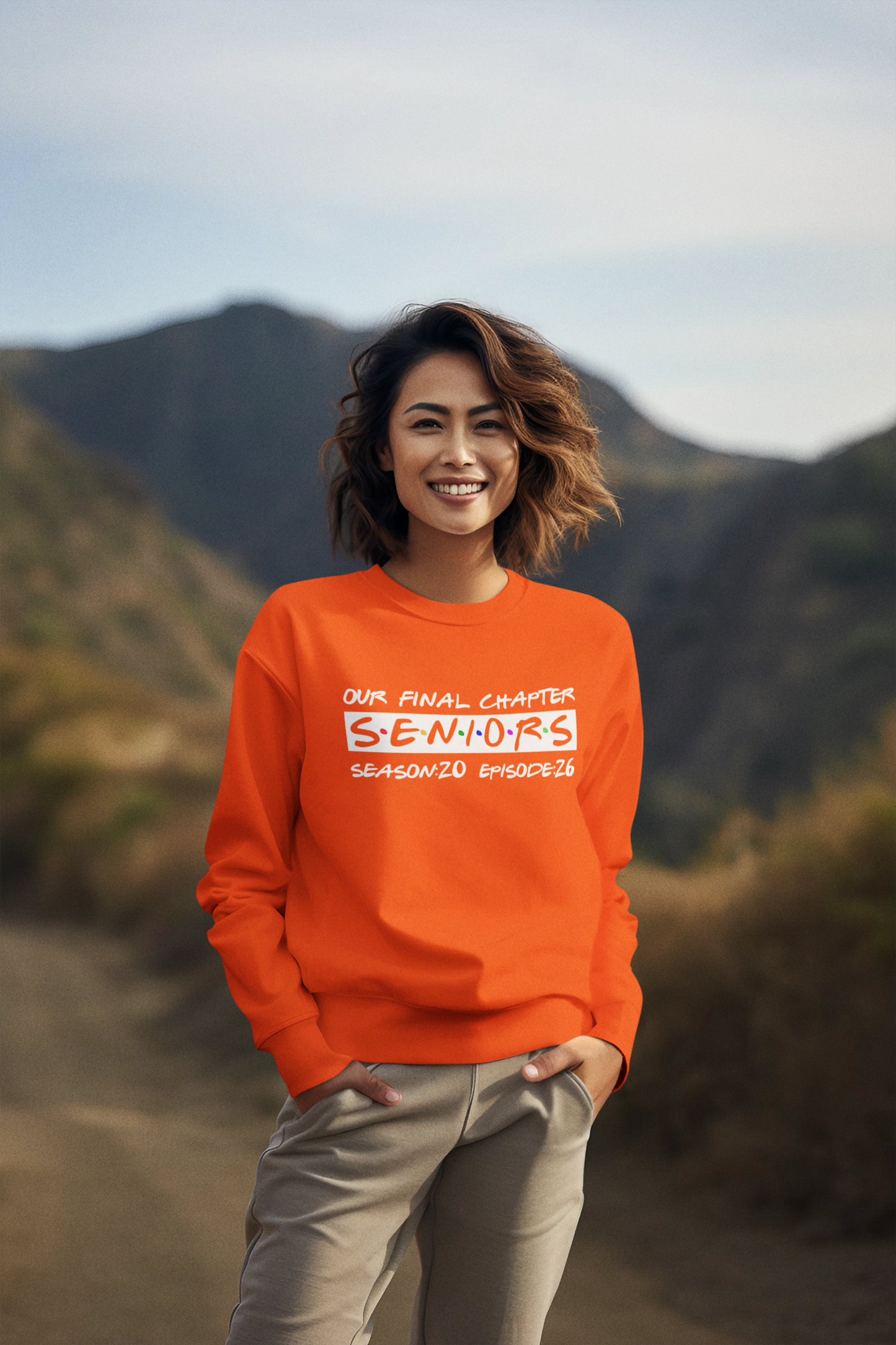 Final Chapter: Senior 2026 Sweatshirt, White Design image 2